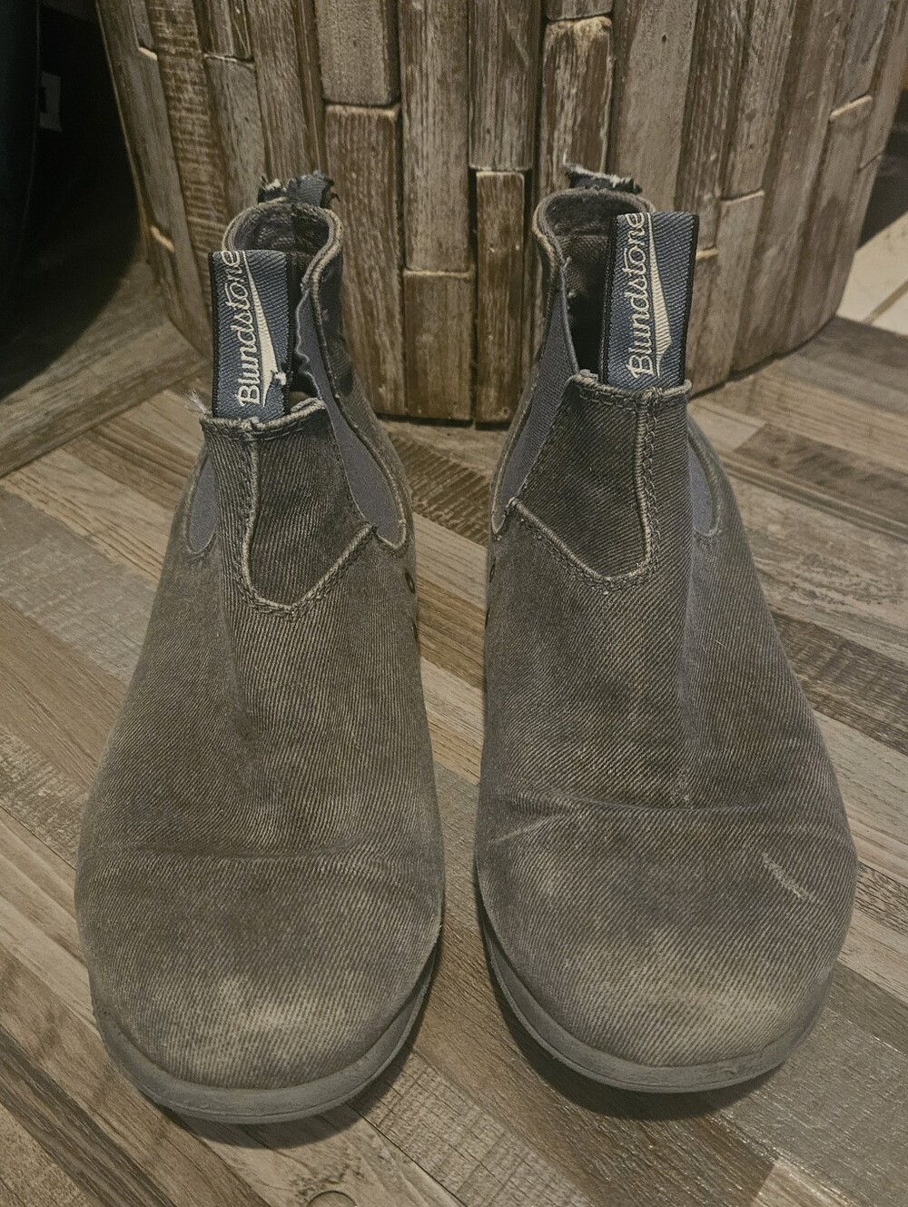 Blundstone Mens Summer Canvas. Gray.
